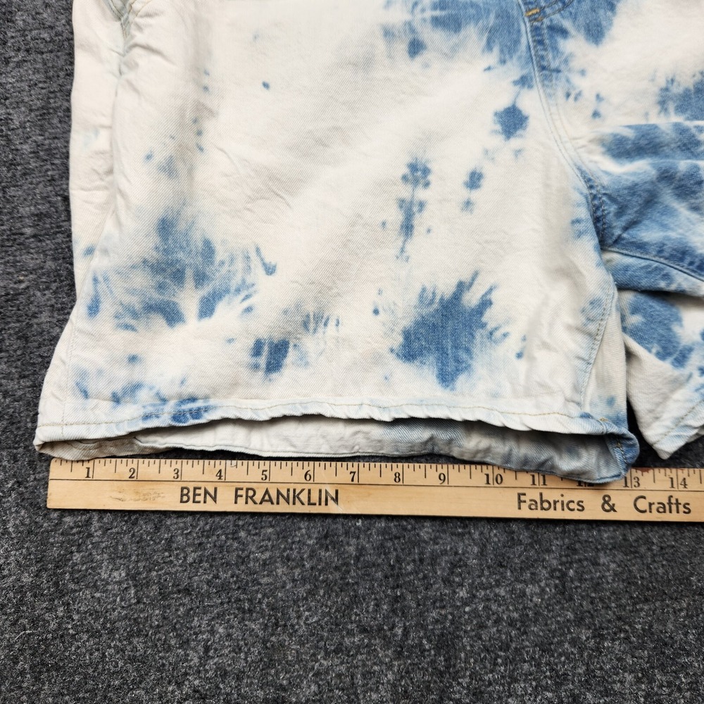 Levi's White and Blue Tie-Dye Short Overalls - Picture 16 of 16